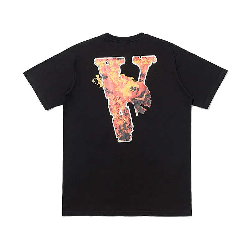 

100% Cotton VLONE Men T Shirt Original Brand Streetwear Women's T-shirt USA Summer Short Sleeve Harajuku Hip Hop Tshirt