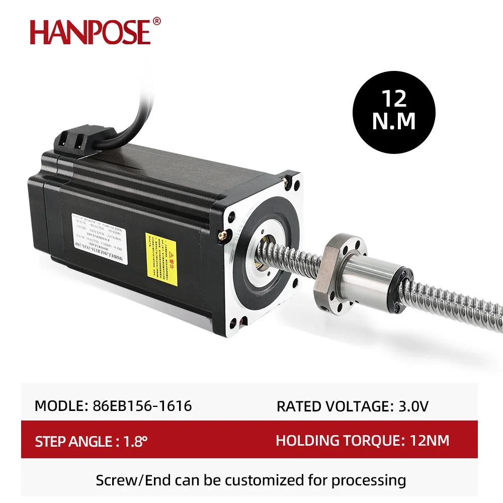 Шаговый двигатель Nema34 с крутящим моментом 12 нм 6 А 86EB156-1616 шариковый винтовой
