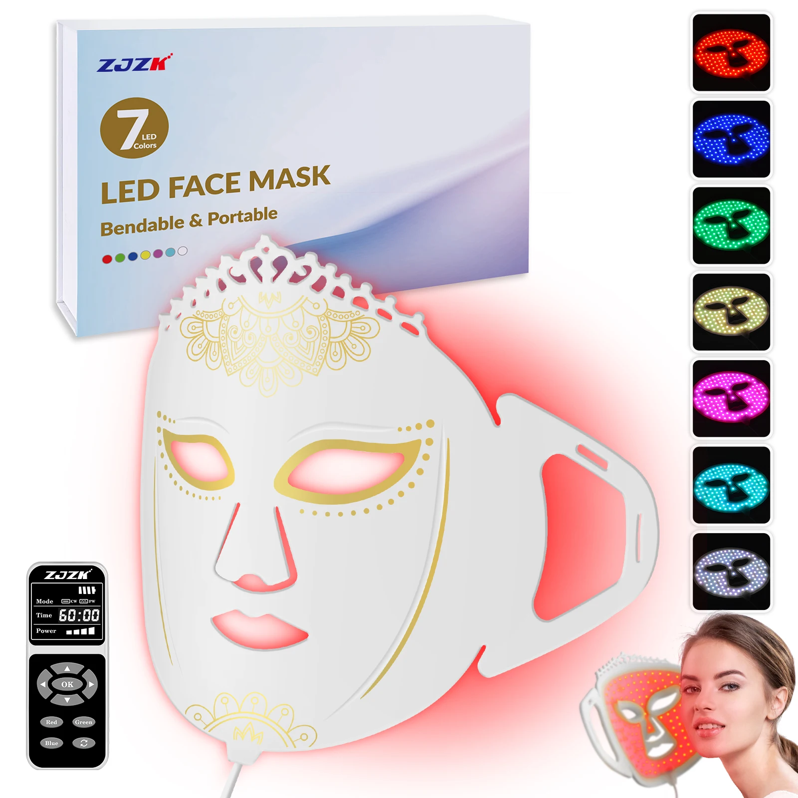 Магнитная лазерная терапия ZJZK 660nmx120chips Red светильник At Face 850nmx120chips + 940nmx120chips Machine