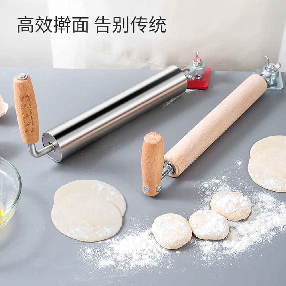 

Non-stick roller stainless steel rolling pin for rolling dough wrappers