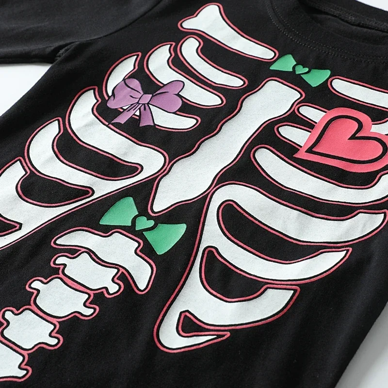 Детский костюм на Хэллоуин карнавальная одежда со скелетом для мальчиков