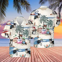 border terrier summer beach hawaiian shirt 3d all over printed hawaiian shirt mens for womens harajuku casual shirt unisex