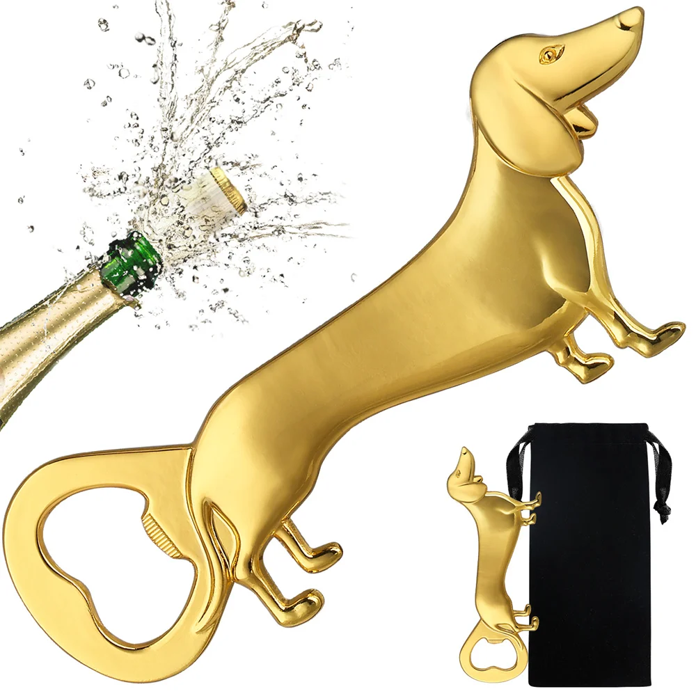 Открывалка для бутылок таксы, подарки для пива для мужчин и женщин, колбаса, любители собак, аксессуары для бара, гаджеты, открывалки для бутылок с пивным напитком