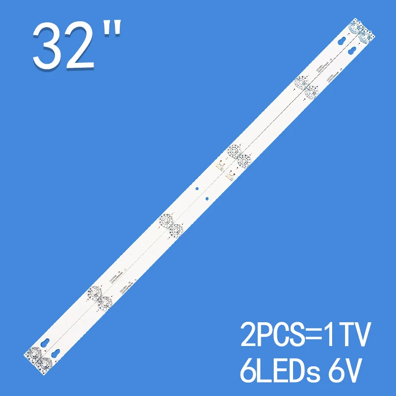

new 2pcs*6LEDs For 32" TV 32HB5426 TCL 32L2600 TL32P1A 4C-LB3206-HR03J 4C-LB3206-HR01J TOT_32D2900 32HR330M06A5 V5 LVW320CS0T