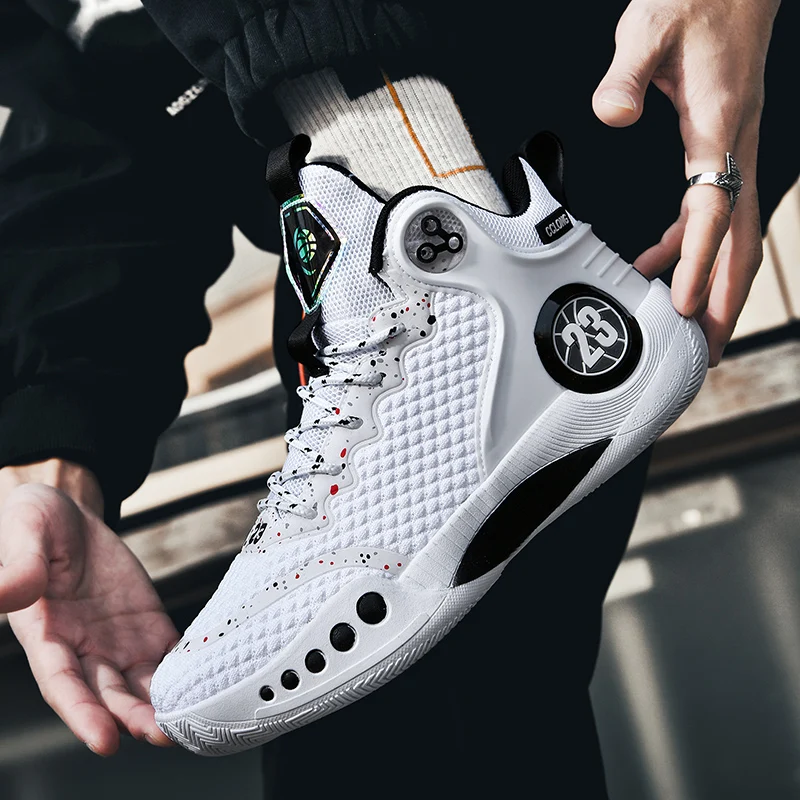 

Баскетбольная обувь для мужчин и женщин, нескользящая Водонепроницаемая дышащая спортивная обувь, для фитнеса, тренировок