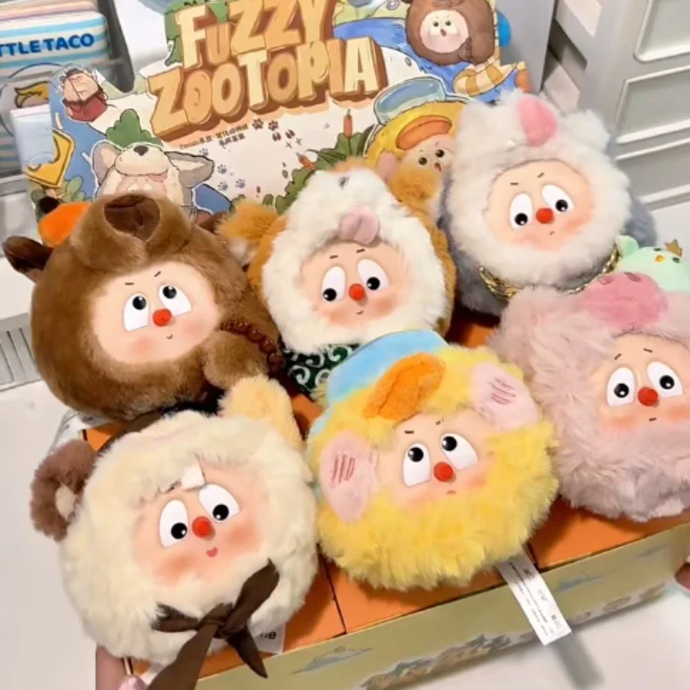 Фото Emodo Fuzzy Topia слепая коробка милая фигурка Mystery Box аниме фигурки сумка-сюрприз персонаж мультфильма подарки коллекция модель №2