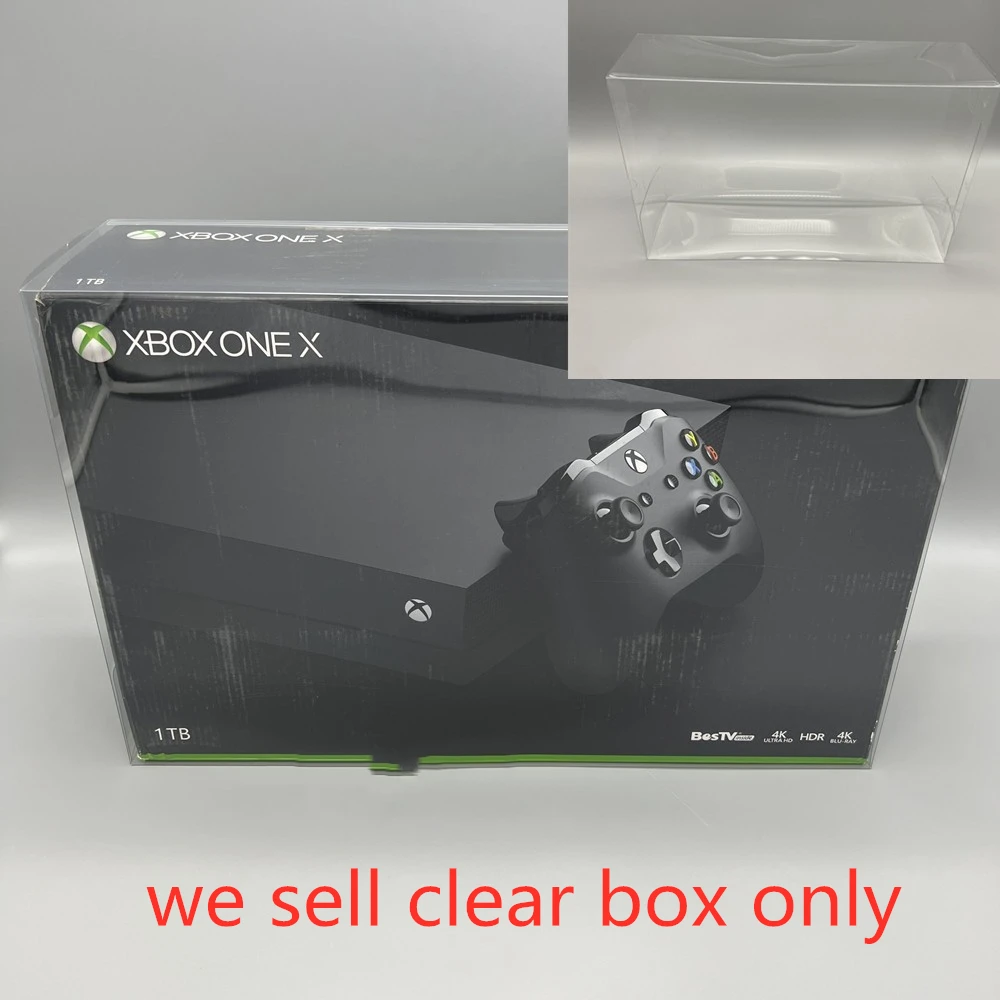 

PET Box Protector For Xbox one X X1X Console Transparent Collect Boxes For Microsoft Shell Clear Display Case