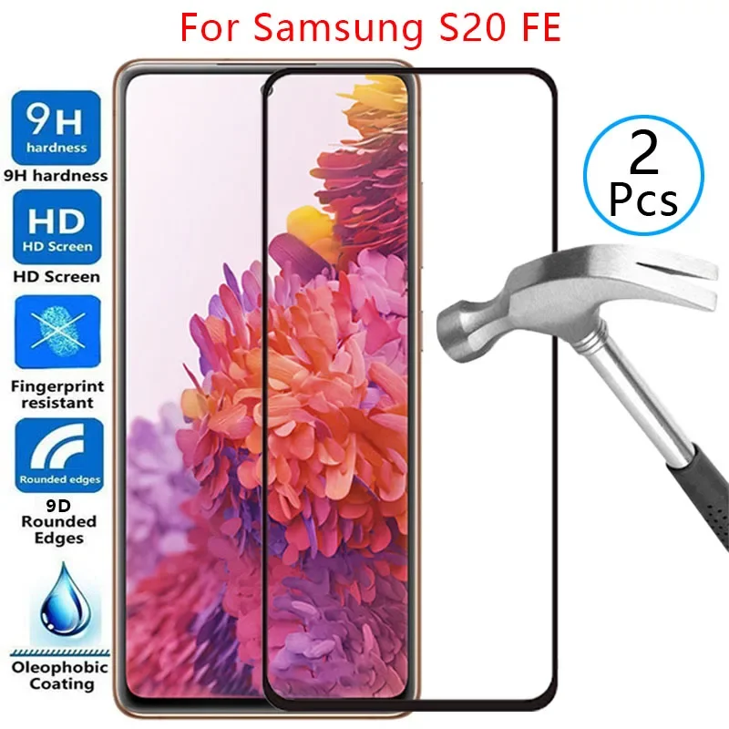 Защитный чехол из закаленного стекла 9d для samsung s20 fe на galaxy s20fe s 20 20s ef fan edition 4g 5g