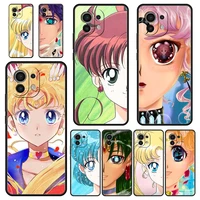 sailor moon anime cute phone case for xiaomi poco x3 nfc m3 f3 m4 mi 12 11 ultra note 10 lite 11x 11t 10t pro 5g 9t 11i cover