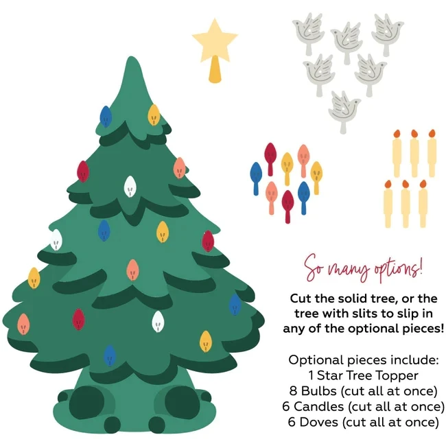 

HonB Grandma's Christmas Tree Cutting Dies for New October 2022 Scrapbooking Paper Making Embossing Frame Craft Card