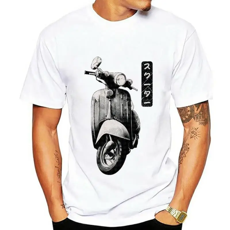 

T Shirt Scooter Moped Motor Scooter Shirt Moto bike Retro Vintage Mens Women sizes Hand Screenprinted
