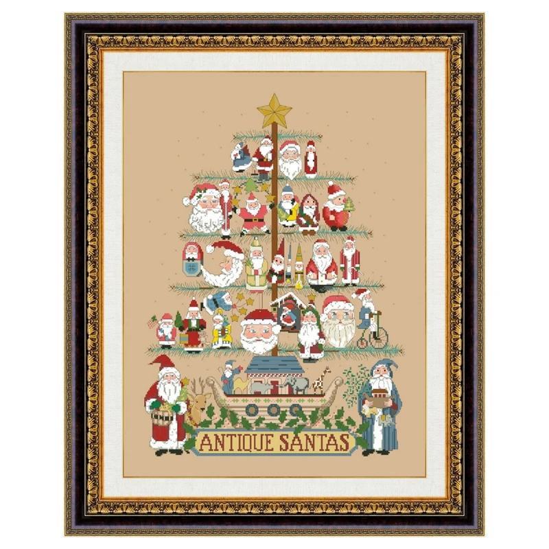 

Рождественская картина «Санта-дерево», фотография, Рождество, 18 карат, 14 карат, 11 карат, flaxen, льняная хлопковая нить, вышивка «сделай сам», ру...