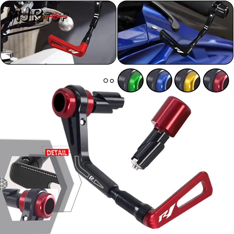 

2023 22mm Grips Guard For YAMAHA YZF-R1 R1 R1M R1S Motorcycle CNC Handlebar Brake Clutch Handguards Protector logo r1 r1m