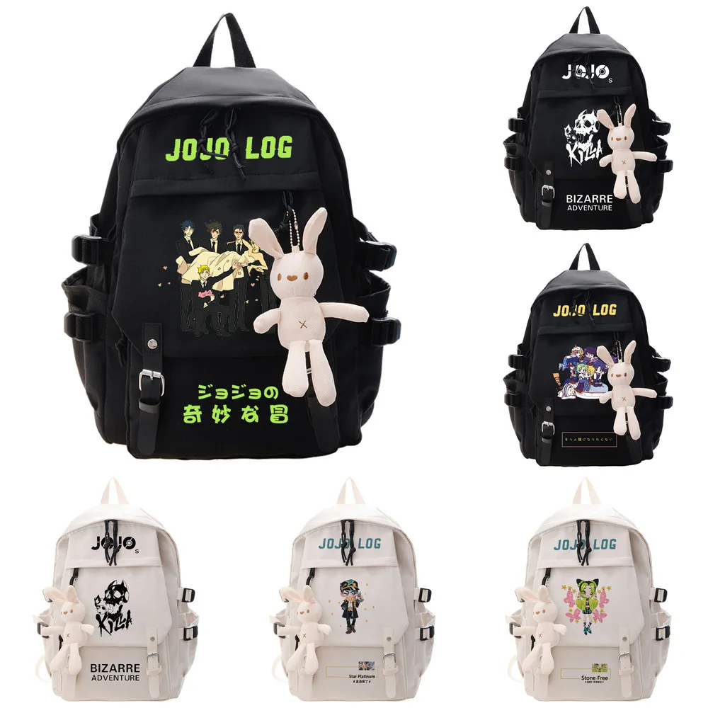 

Рюкзак для подростков с героями аниме «невероятные приключения Джоджо», школьный ранец для косплея, дорожные сумки на плечо с мультипликационным рисунком, подарок