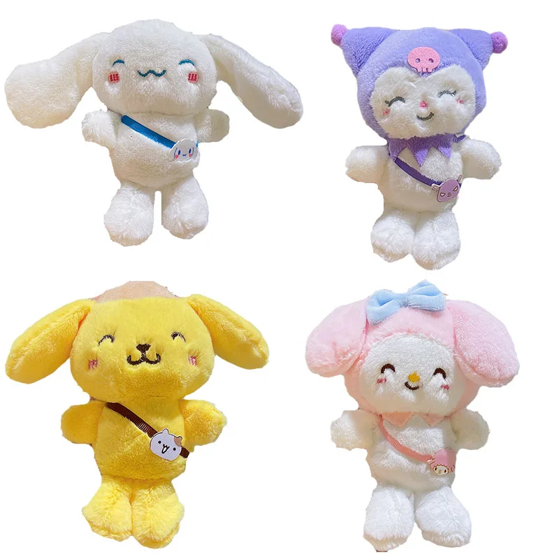

Sanrios Kawaii Kuromi My Melody Cinnamoroll PurinDog Симпатичная плюшевая аниме мультяшная кукла плюшевый брелок подвеска Украшение подарок для девочки