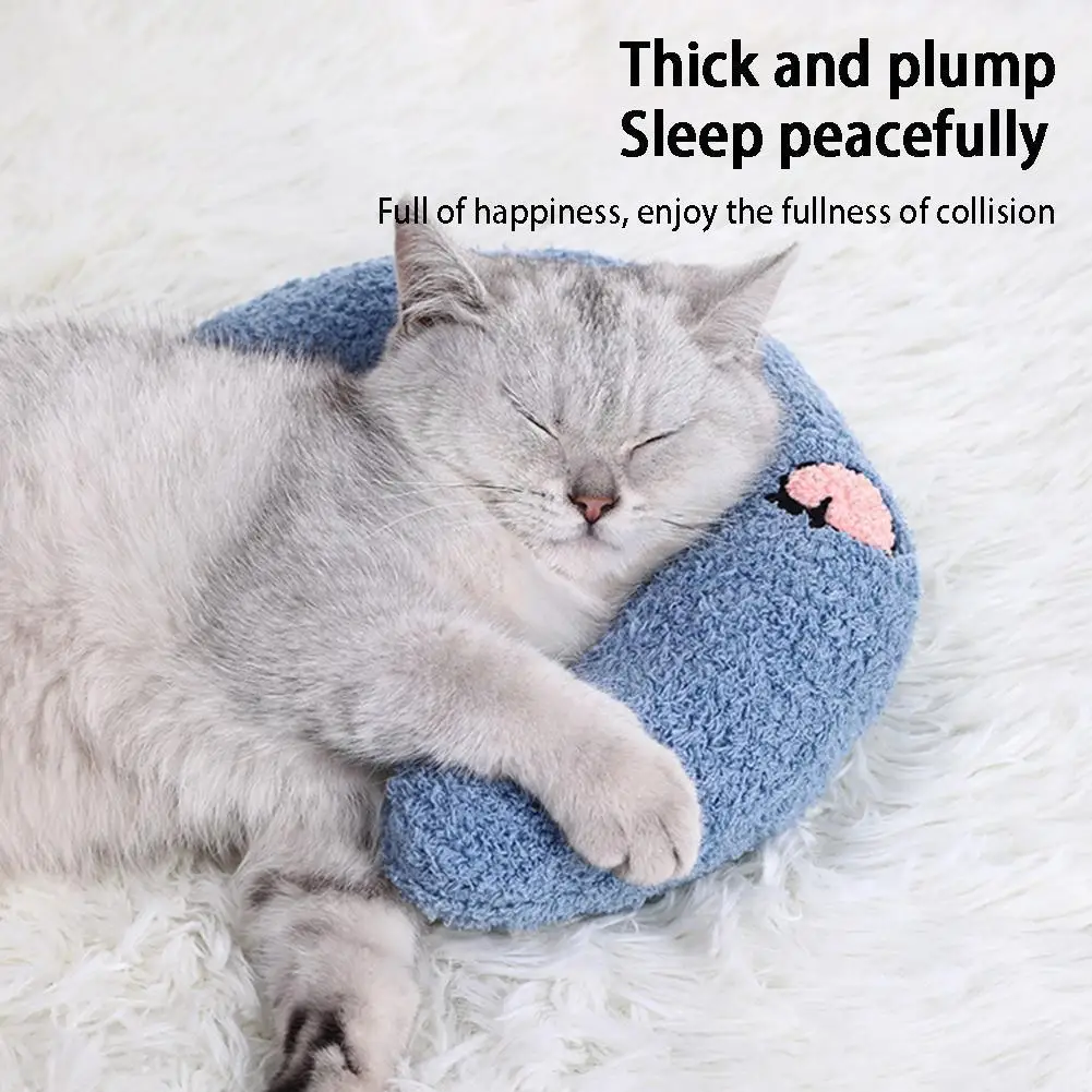 

Pet Pillows For Cats Neck Protector Puppy U-Shaped Throw Pillow Soft Fluffy Cats Pillow Kitten Headrest Dog Sleeping Pillow T J8