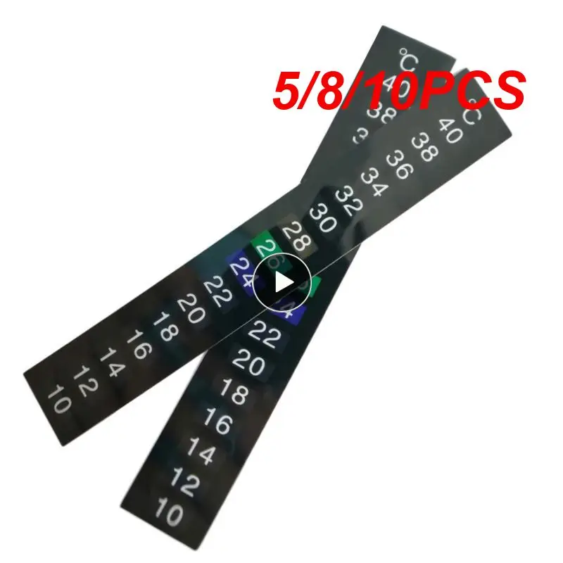 

5/8/10PCS Aquarium Thermometer Adhesive Fish Tank Fridge Sticker Durable Digital Temperature Measurement Stickers