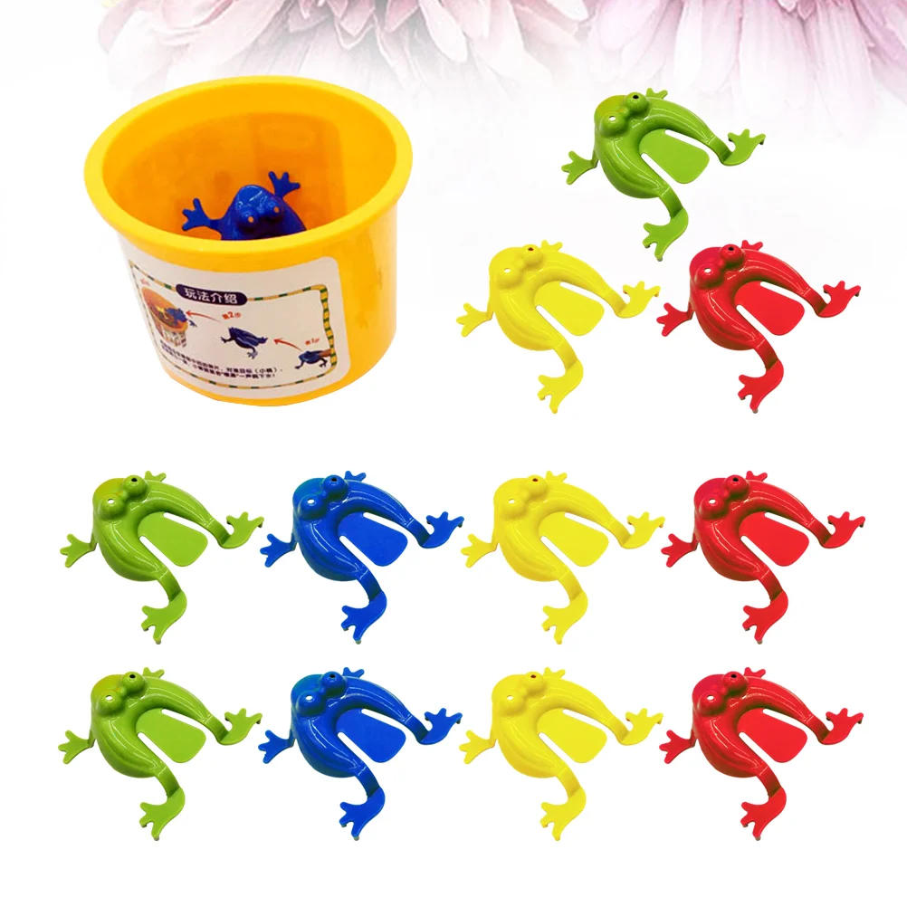 

12 Pcs Girls Stuffed Animals Kids Novelty Toys Pressing Toys Kids Party Favor Jumping Frog