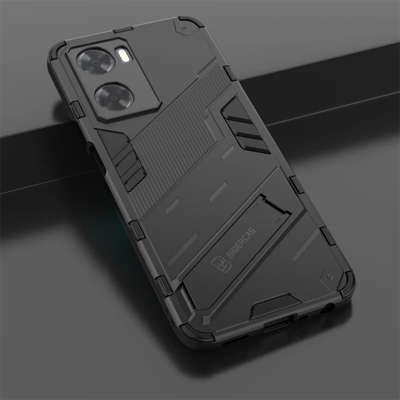 Punk Case For OPPO A57 4G Cover Case For OPPO A57 Coque Stand Holder Armor Shockproof Bumper For OPPO A57