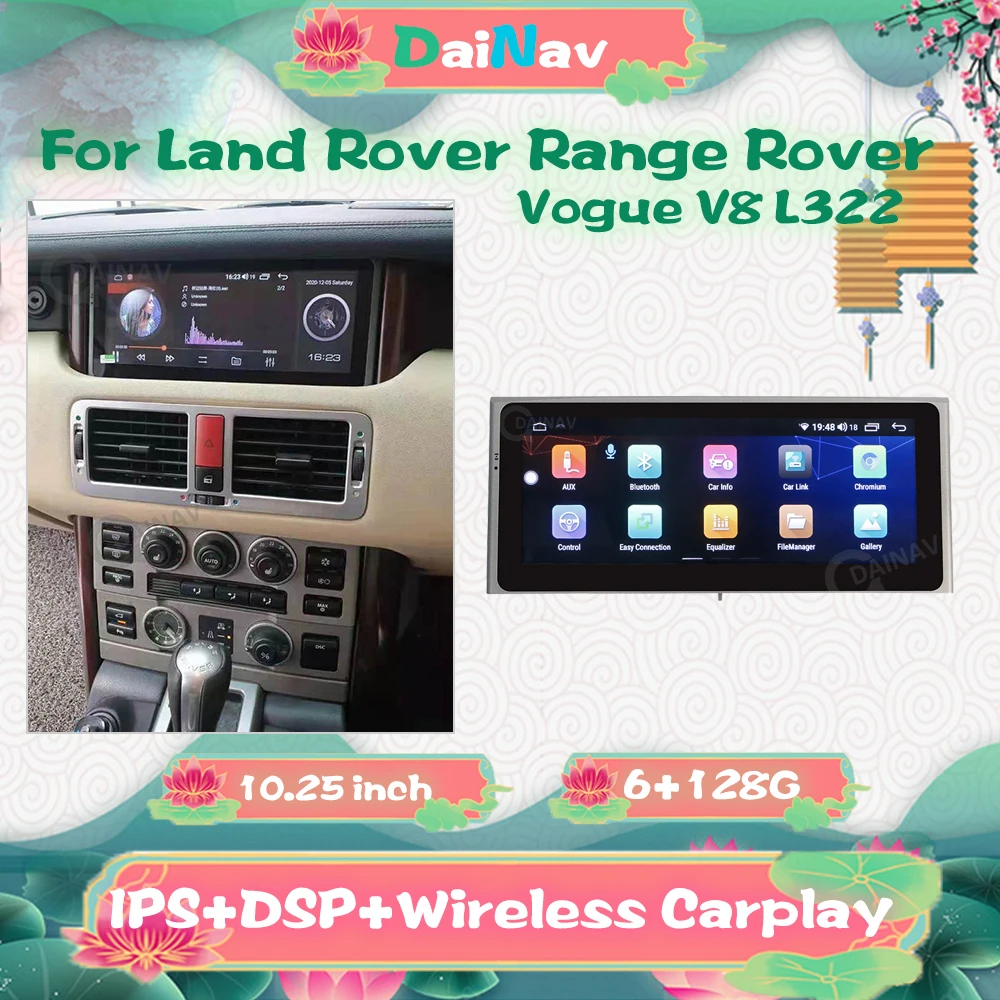 

Автомагнитола для Land Rover Range Rover Vogue V8 L322 2005-2012, автомобильный мультимедийный видеоплеер Vogue V8 L322, стерео, GPS-навигация