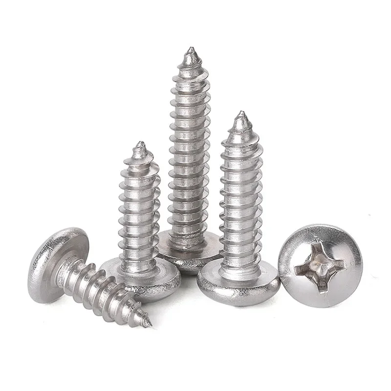 2 ~ 30 шт. винт с крестообразным шлицем из нержавеющей стали 304 M3.5 M4 M4.2 M5 M6 M8 Саморезы