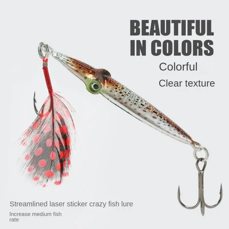 

High Light Transmittance Clear Texture Fake Bait Streamline Laser Stickers Artificial Bait Colorful Improve The Rate Of Fish