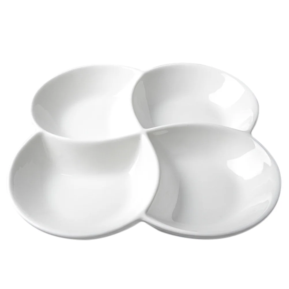 

Serving Tray Snack Appetizer Dish Fruit Plate Platter Divided Party Bowl Melaminefood Dessert Candy Plates Trays Container