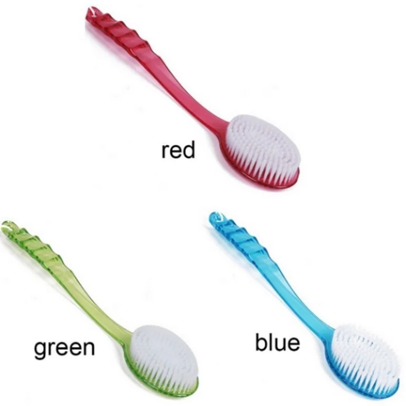 Massager Back Spa Long Natural Body Brush Bath Plastic Bristle Shower |