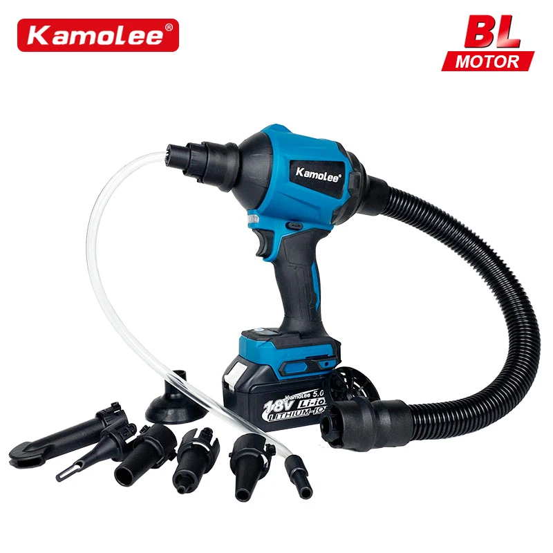 

Kamolee Brushless Air Dust Blower Lithium Electric Cordless Inflator Cleanner Dusts Vacuum Blower Fit For Makita 18V Battery