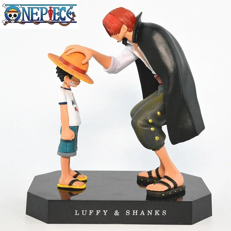 

18CM Anime One Piece Luffy Shunks PVC Action Figures Toy One Piece Monkey D Luffy Figurine Toys Doll