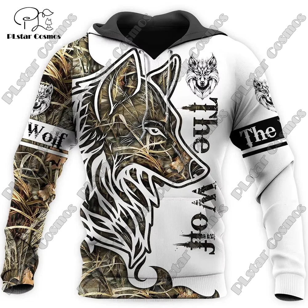 Фото Animal - Wolf Tatoo Мужская толстовка с 3D принтом, уличная одежда с животными, осенняя толстовка с капюшоном, унисекс, повседневная куртка, спортивные костюмы UU13 №2
