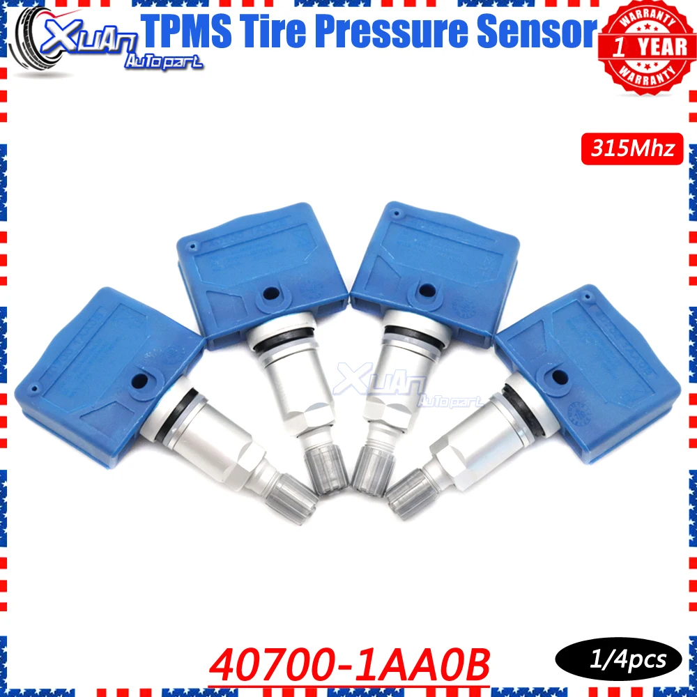 Сюань давления воздуха в шинах 40700-1AA0B шин Давление монитор Сенсор для Nissan 350z Armada Altima GT-R Infiniti FX35 M35 M45 QX56 315 МГц