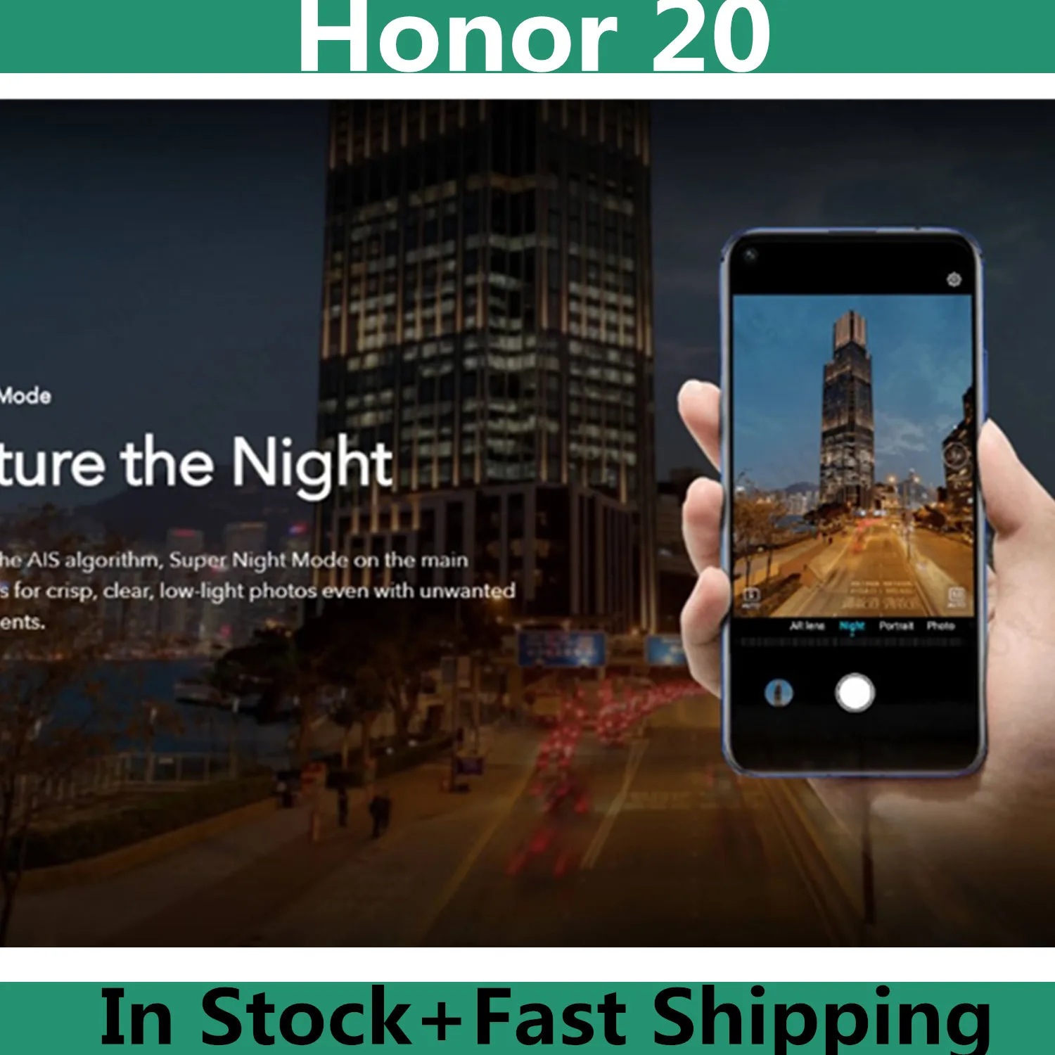 Оригинальный телефон Honor 20 4G LTE Android 980 Восьмиядерный процессор Kirin