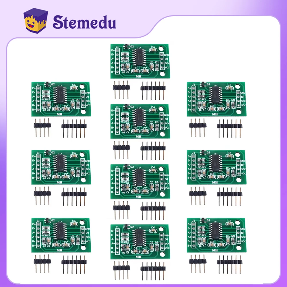 10X HX711 Ad Moudle датчик веса двухканальный 24-битный прецизионный усилитель нагрузки