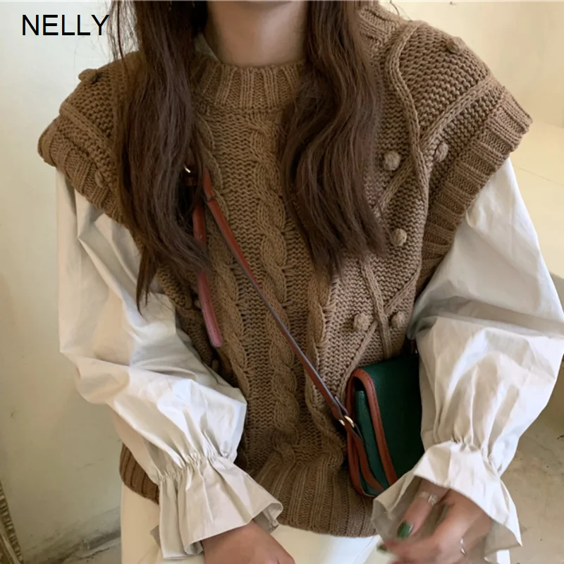 Твист жилет женский ранний 2022 Топ ленивый Свободный Повседневный тонкий модный |