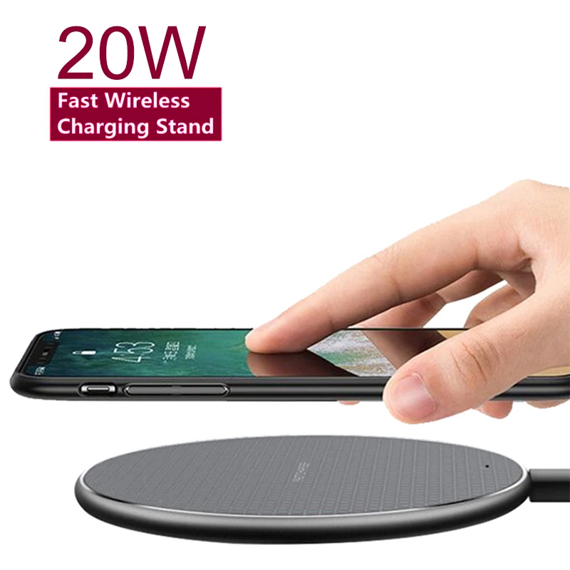 

20W Wireless Charger for iPhone 11 X XR XS 8 fast wirless Charging Dock for Samsung Xiaomi Huawei OPPO phone Qi charger wireless