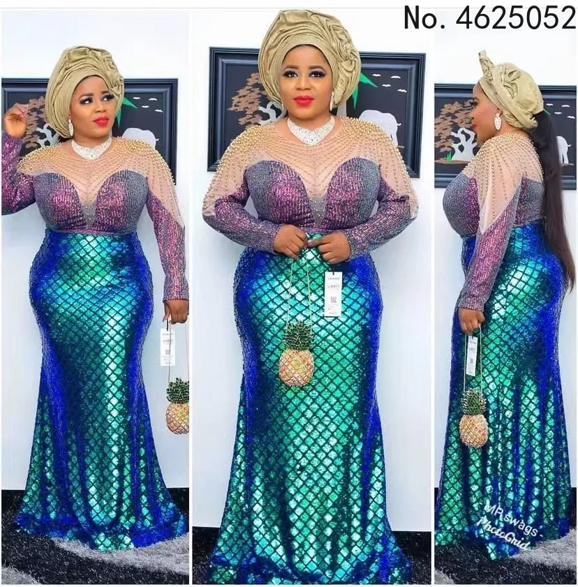 

Women Long Sleeve Patchwork Beading Dress For Wedding Evening Party Gala Dresses Sexy Bodycon Shiny Sequins Club Prom Gown New