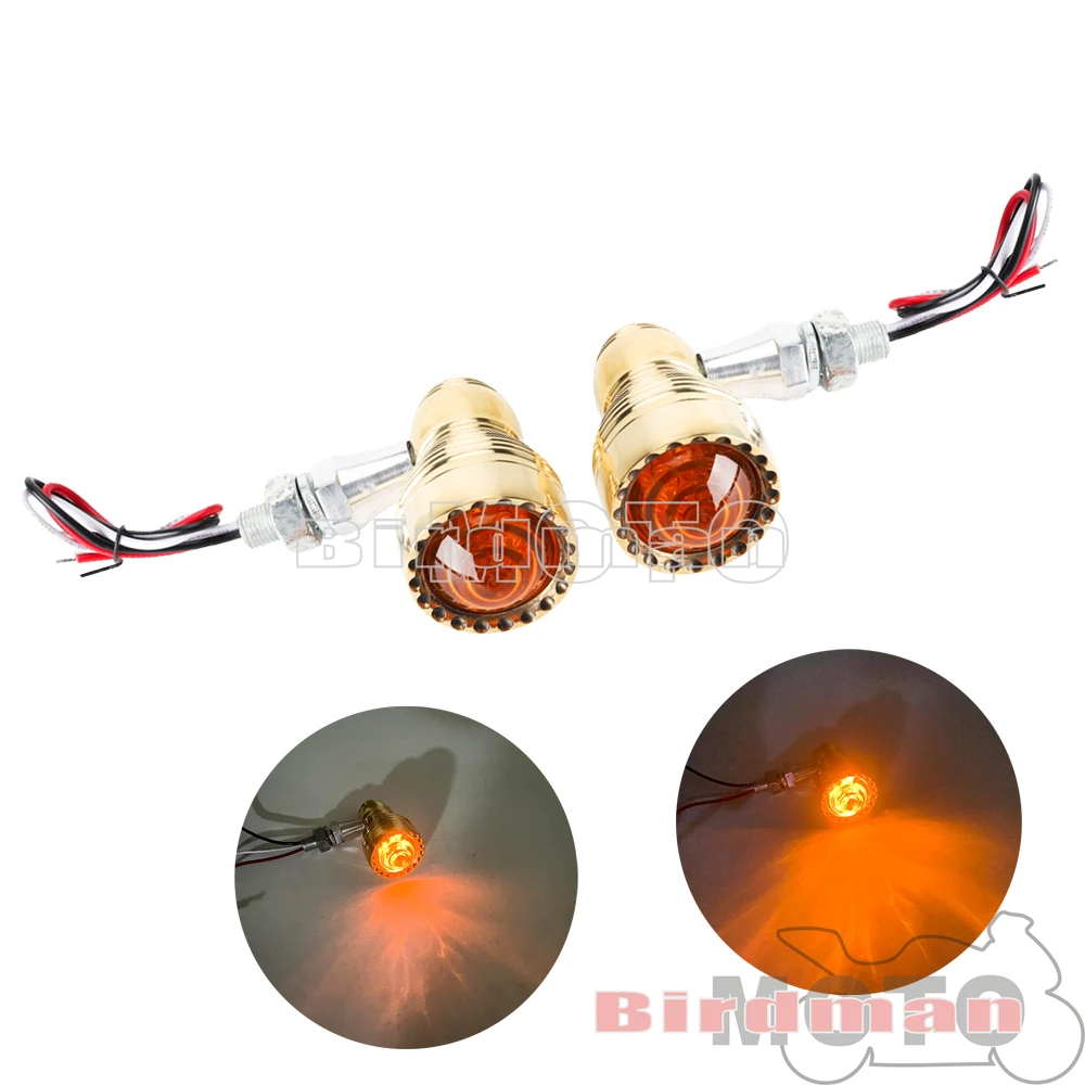 Латунный СВЕТОДИОДНЫЙ индикатор поворота для мотоцикла дальний/ближний свет