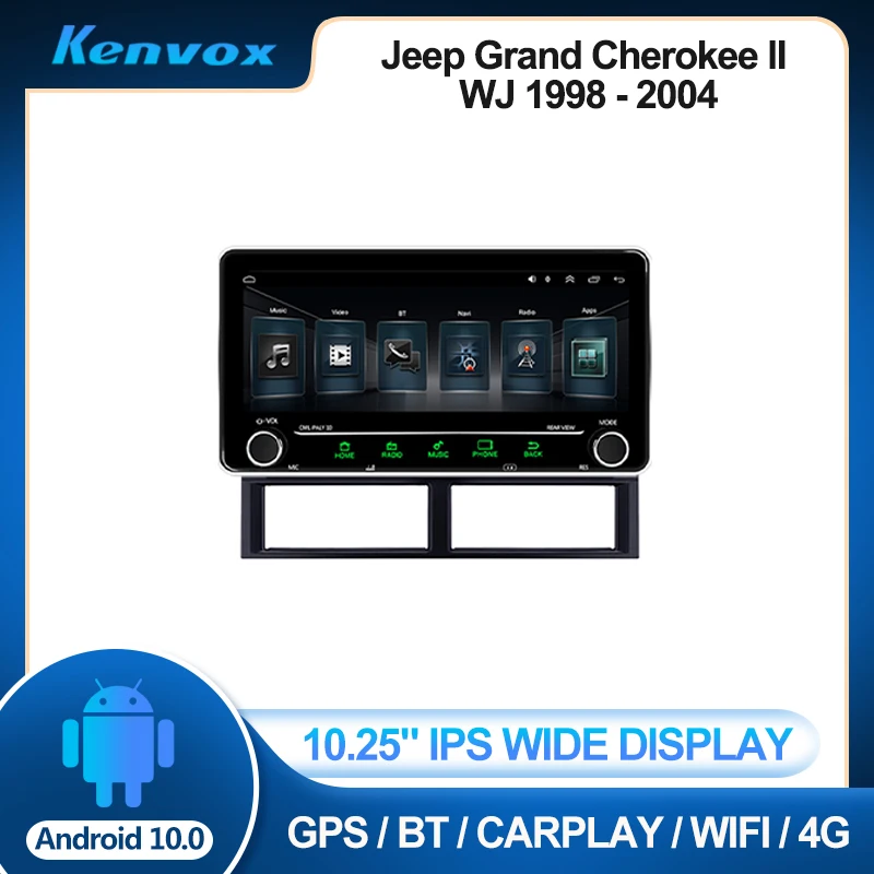 Автомагнитола 2 din 10 25 дюйма IPS Android для Jeep Grand Cherokee II WJ 1998-04 |
