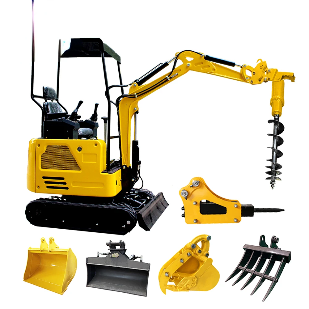 

Construction Machinery Attachments Mini Excavator Parts Earth Auger
