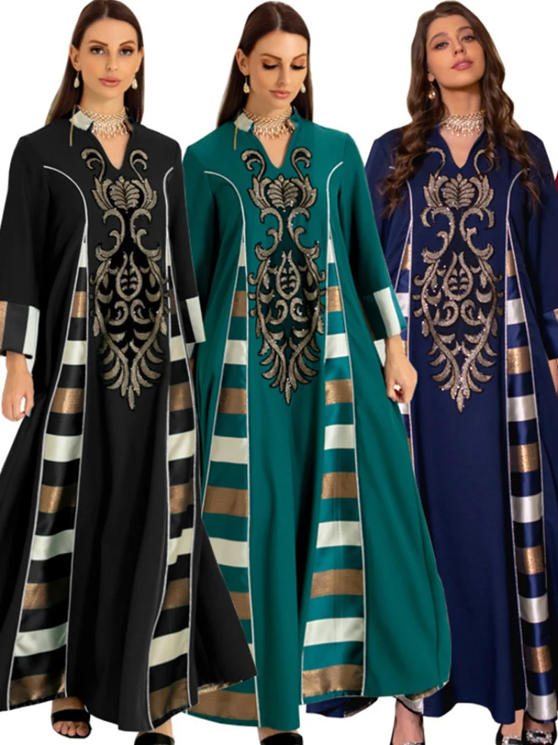 ramadan Muslim Abaya Dress Women Turkey India Embroidery Abayas Dubai Arab Vestidos Morocco Party Dresses Kaftan Gown Robe Eid