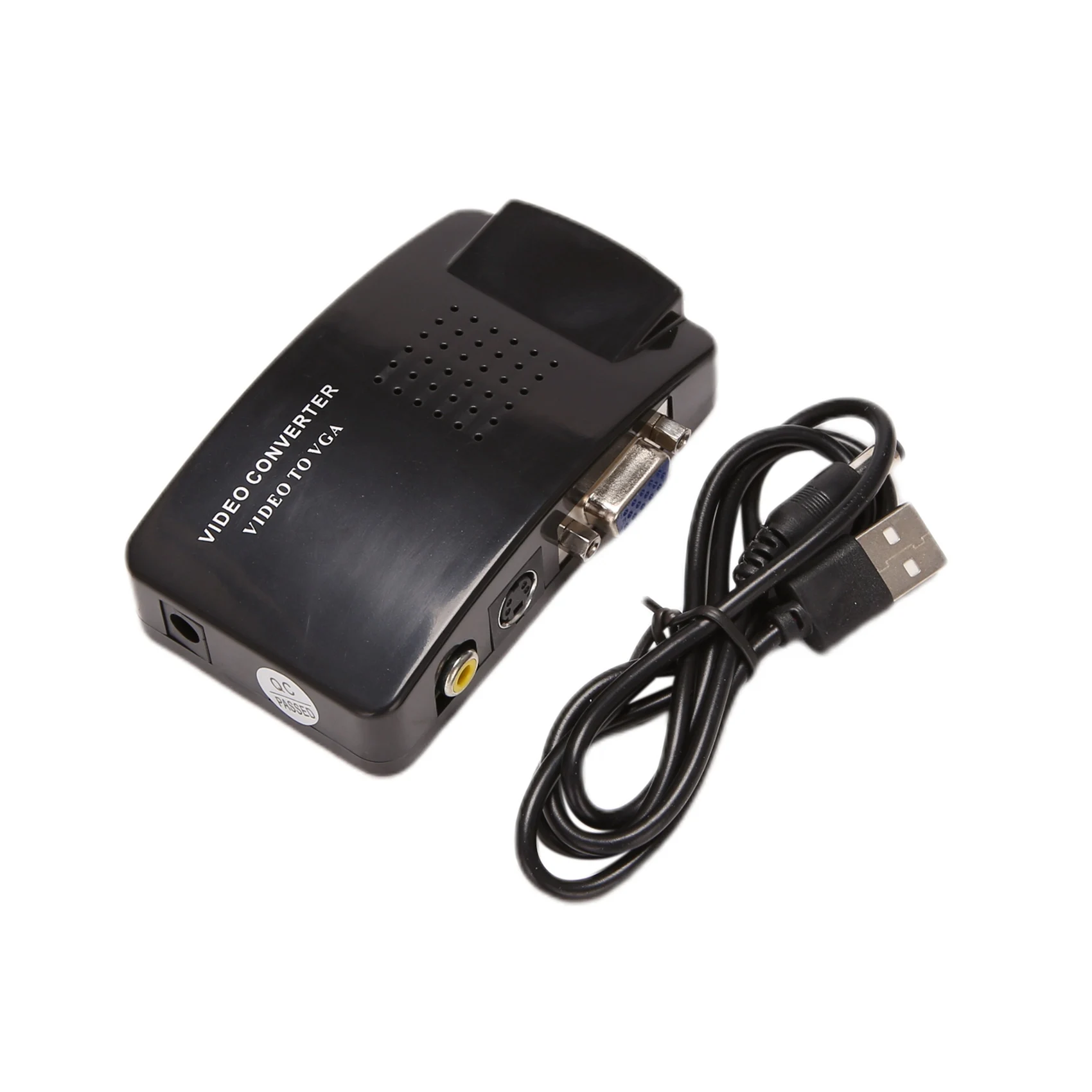 Адаптер AV-VGA Конвертер RCA VGA ПК Композитный S-Video AV-вход в ЖК-выход Переключатель