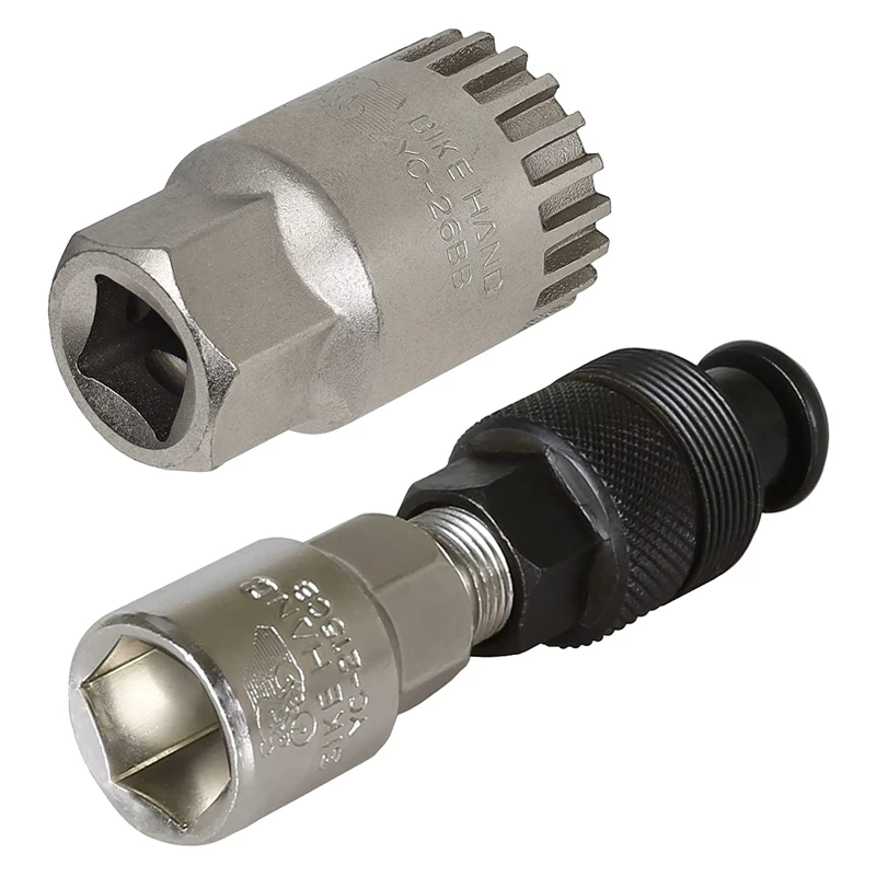 

BIKE HAND Bicycle Crank Puller Bottom Bracket Remover Tool Crank Removal Tool Kit For Mountain Road Bikes Bike Repair