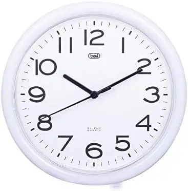 

OM 3301 - Reloj de pared silencioso de 25,5 cm de diámetro con maquinaria de cuarzo, color negro