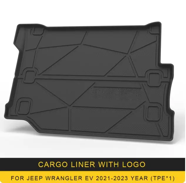 Для Jeep Wrangler JL 2018-2023 автомобильный грузовой вкладыш всепогодный TPE нескользящие коврики в багажник лоток для багажника ковер аксессуары для интерьера