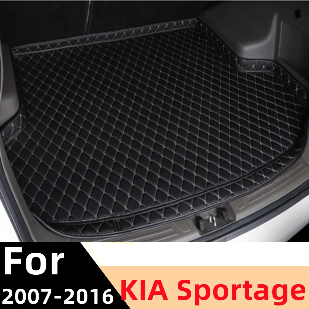 

Коврик для багажника автомобиля для KIA Sportage 2007-16, для любой погоды, XPE, высокая боковая Задняя накладка для груза, коврик, подкладка для багажн...