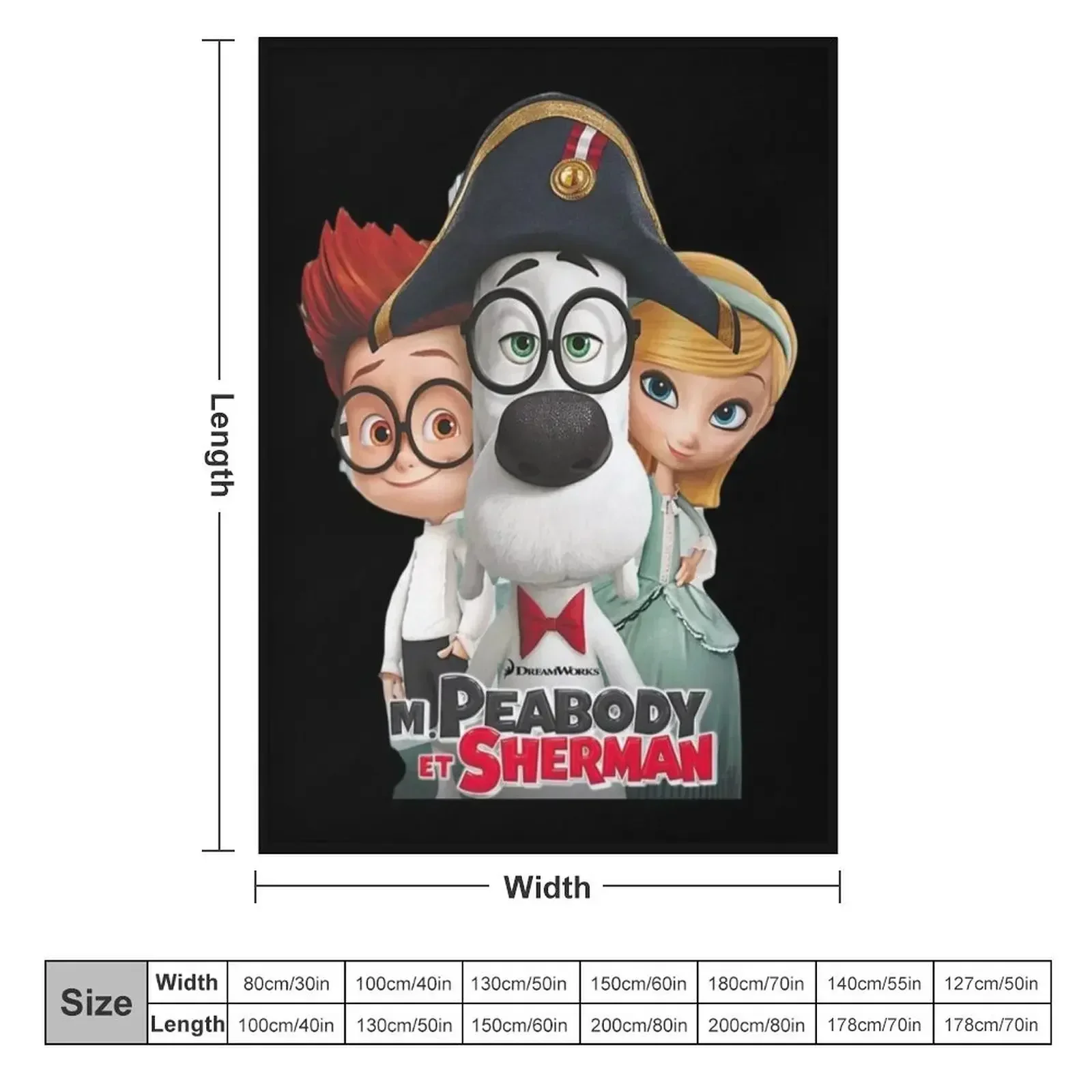 Декоративное одинарное роскошное одеяло Mr Peabody And Sherman