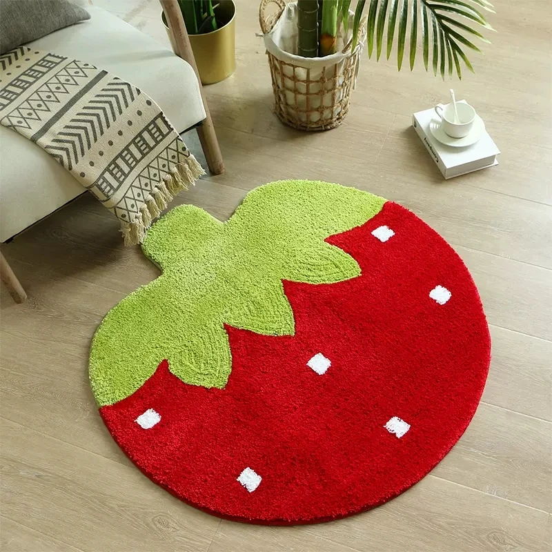 

Мультяшный клубничный ковёр из акрила 60x60 см