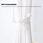 Магнитный подхват для штор, держатель для занавесок, крючок с пряжкой, зажим для занавесок, декоративные аксессуары из полиэстера, 1 шт.