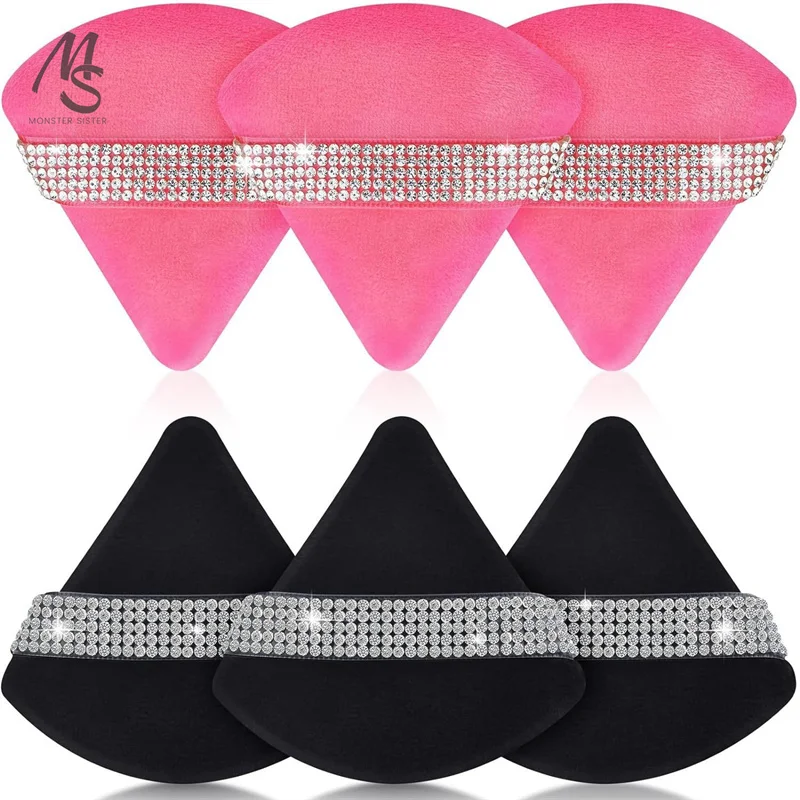 1 шт. Алмазная треугольная пудра Puf мягкие косметические аксессуары Бесплатная
